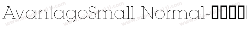 AvantageSmall Normal字体转换